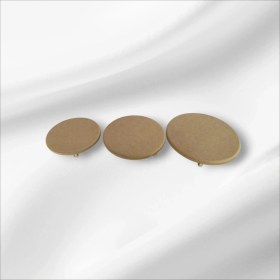 Resim Ahşap Boyanabilir-Ham Mdf- Üç Ayaklı Yuvarlak 3lü Sunumluk Takımı -Kahvaltı Sunumluk Takımı 