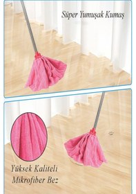 Resim Mikrofiber Mavi Mop Paspas Yedek Ucu 1 Adet Kaliteli Mikrofiber Parke Mermer Seramik Fayans Paspas Laminant Temizlik 