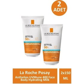 Resim La Roche Posay Anthelios Uvmune 400 Face Body Hydrating Milk 150 Ml- 2 Adet- Skt: 01/2028 