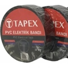 Resim Tapex Elektrik Bandı Siyah (10 Lu Paket) 