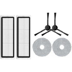 Resim Dreame Bot L10s Pro Uyumlu Yedek Hepa Filtre Yan Fırça Mop-6 Parça 
