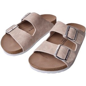 Resim Kindep Fly Soft Çift Toka S902 Uniseks Terlik Bej Bej 