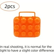 Resim Hightower 2 Adet Katlanır Portatif 12'li Yumurtalık - Buzdolabı Ve Piknik Kamp İçin Pratik Saklama Kabı 