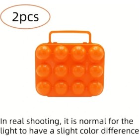 Resim Hightower 2 Adet Katlanır Portatif 12'li Yumurtalık - Buzdolabı Ve Piknik Kamp İçin Pratik Saklama Kabı 