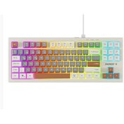 Resim Everest KB-98 SILENT TKL Gri Mavi-Gri-Kahve Rainbow Q Membrane Klavye 
