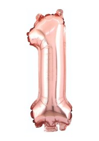 Resim 34" Folyo Rakam 76cm "1" Rose Gold Rose Gold 