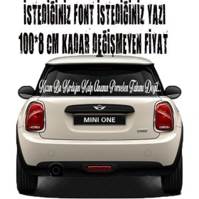 Resim Ne Verelim Size Kişiye Özel Arka Cam Yazıları 100*8 cm 