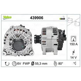 Resim Ford Alternator 12v 150a Valeo Tip Cmax 10 Fiesta Vı 08 17 Focus Iıı 11 17 Kuga Iı 14 Mondeo Iv 07 14 - Valeo 439906 