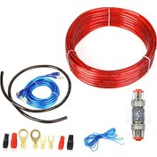 Resim Dianziye 1500w Araç Ses Sistemi Donanımı: Amfi Ve Subwoofer Kurulum Seti - 8ga Kablolar, Sigorta Kutusu Ve Tüm Aksesuarlar 