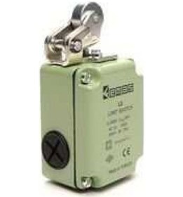 Resim Emas L1K13MIM111 L1 Metal Gövde 22 mm Metal Makaralı Manivela Ani Hareketli 1NO+1NC Sınır Şalter 