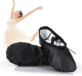 Resim CALLARON öküz derisi bale terliği çocuk bale ayakkabıları dans ayakkabıları bale ayakkabıları bale dans ayakkabıları tek bale ayakkabısı yoga egzersiz ayakkabıları erkekler ve kadınlar 