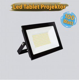 Resim Akiş Elektrik Eko Beyaz Işık Led Projektör 100 Watt 10.000 Lümen 
