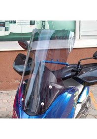 Resim N-max 125 Ve 155 2015-2020 Uyumlu Uzun Tur Camı 58cm Füme 