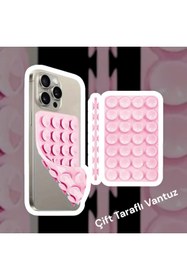 Resim Case collection Slikon Çift Taraflı Vantuz Telefon Tutucu Vakum,Cama Yapışan Çift Taraflı 
