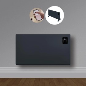 Resim Elektrikli Isıtıcı Panel Konvektör Wifi - Antrasit Renk 