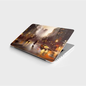 Resim Laptop Sticker Bilgisayar Notebook Pc Kaplama Etiketi Yağlıboya Newyork 