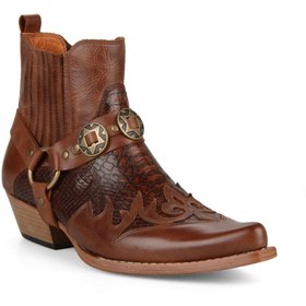 Resim FootCourt Taba Western Erkek Kovboy Botu 