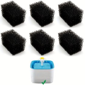 Resim 6/10/20 Adet Kedi Su Çeşmesi Ön Filtre Süngeri - 2.5L ve Üstü Otomatik Evcil Hayvan İçme Çeşmeleri için Evrensel Kesilebilir Sünger Filtre Pedleri - Pil Gerekmez 