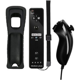 Resim Konsol Plus Nintendo Wii 2in1 Motion Plus Remote Kontroller + Nunchuk Kontroller Set 