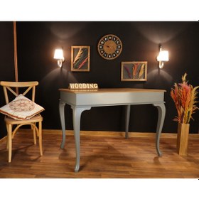 Resim Wooding-Mobilya Wooding 120 Cm Masif Gri Naturel Yemek Masası 