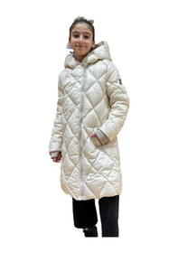 Resim Benitto Kids Kız Çocuk Kapüşonlu Kaban 51329 Bej 