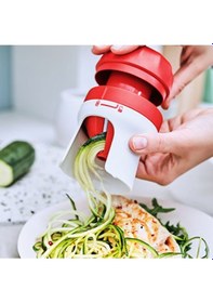 Resim Sebze Spirali Handy Spiral Doğrayıcı Kırmızı 