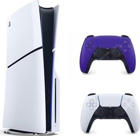 Resim Playstation 5 Slim CD'Lİ +2.Mor Dualsense 