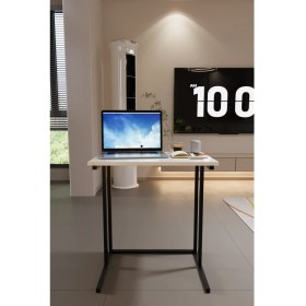 Resim Awox Trend Metal Ayaklı Laptop Sehpası Kahvaltı Masası Çalışma Sehpası Çok Amaçlı Yan Masa 