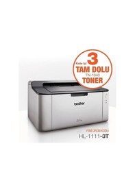 Resim Brother Hl-1111-3t A4 Siyah Laser Yazıcı Usb 2.0 Demo+2tonerli-135799 