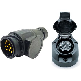 Resim Römork Fişi ve Soketi (Uzun Gövde) Set Ürün - 13 Pin 