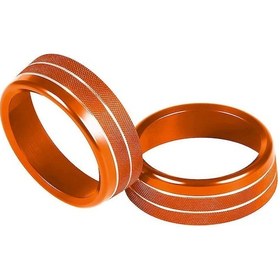 Resim Skycity Ford Mustang 2015-2021 İçin Alüminyum Klima Düğme Kapağı, Turuncu, Çizik Koruması Ve Dekoratif Görünüm, Kolay Kurulum 