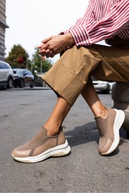 Resim ANGELİNA JONES BOSETTİ KADİN VİZON DALGIÇ KUMAŞ EVA TABAN SNEAKER 