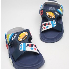 Resim Günlük Unisex Çocuk Sandalet Esnek Kaymaz Taban Yazlık Ev Okul Kreş Ayakkabı Ps940-ps955 Lacivert 