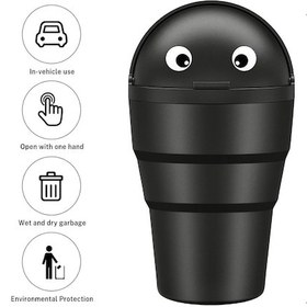 Resim Youmex Siyah Abs Plastik Araç Çöpçüğü 520ml - Sızıntı Ve Su Geçirmez - Basınçlı Kapaklı - Kompakt Tasarım - Ev Ve Araç İçin Multifonksiyonel 