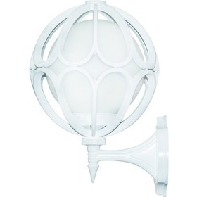 Resim Papatya Konsollu İç ve Dış Mekan Duvar Apliği - Beyaz 