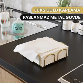 Resim Bino Gold Altın Kaplama Peçetelik 