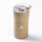 Resim Tantitoni 024-01-HAKİ ÇİFT KATMANLI PASLANMAZ ÇELİK TERMOS BARDAK 350ML 