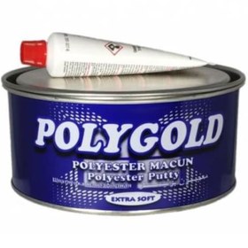 Resim Polygold Galvaniz Polyester Extra Soft Çelik Kaporta Araç Macunu 1 KG 