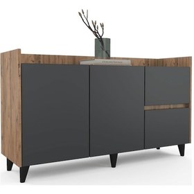 Resim Senta Konsol - Atlas Çam - Antrasit 