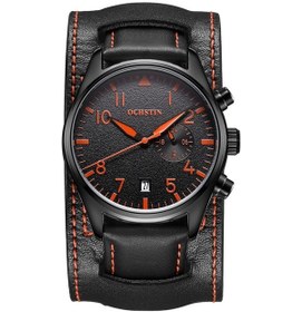 Resim Sones Cagarny 6820 Erkekler İçin Paslanmaz Çelik Bant Ve Takvim Fonksiyonlu Şık İş Stili Büyük Kadranlı Çift Zaman Dilimli Kuvars Hareketi Kol Saati Siyah Çelik Bant Mavi Pencere 