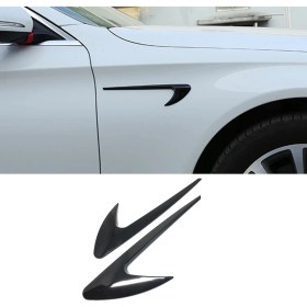 Resim Mercedes Tip Çamurluk Havalandırma Venti Uzun Parlak Siyah 