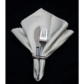 Resim Peçetelik Sofra Yüzüğü Wishne Parlak Gümüş 6 Adet 1 Paket 