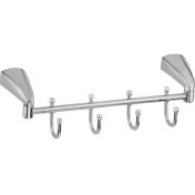 Resim Ucce Hitit Askılık 4 Lü Kancalı Krom Prinç 