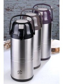 Resim Go İthalat CKR-2009 4.5LT ÇELİK TERMOS POMPALI - MUSLUKLU (5324) 