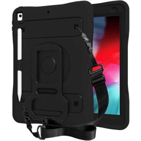 Resim Nezih Case Apple Ipad 10.2 (8. ve 9. Nesil) Uyumlu 360 Standlı Kalem Bölmeli Zırh Tasarım Silikon Kılıf 