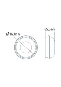 Resim Horoz 400-002-127 Artos-15 Beyaz Kasa Beyaz Işık Led Aplik Nemli Yer Beyaz 