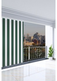 Resim Balkon Perdesi, 200 X 250 Yeşil Renkli. Balkon Perdesi-200 X 250-Yeşil 