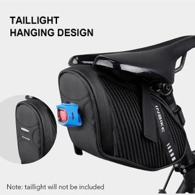Resim Pazly Su Geçirmez Yansıtıcı Bisiklet Sele Çantası - Siyah Arka Sele Çantası Siyah 