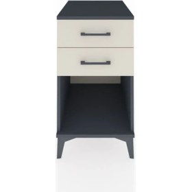 Resim Kronos Komodin 2 Çekmeceli 44X59X80 Antrasit-Aytaşı 