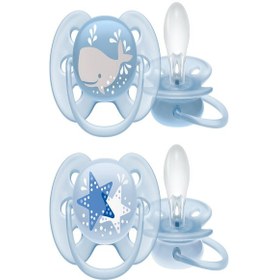 Resim Philips Avent Ultra Soft Emzik 6-18 Ay Mavi 